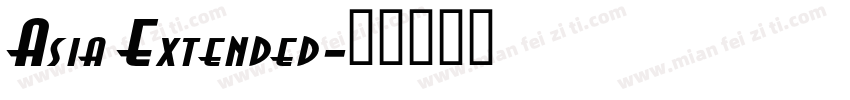 Asia Extended字体转换